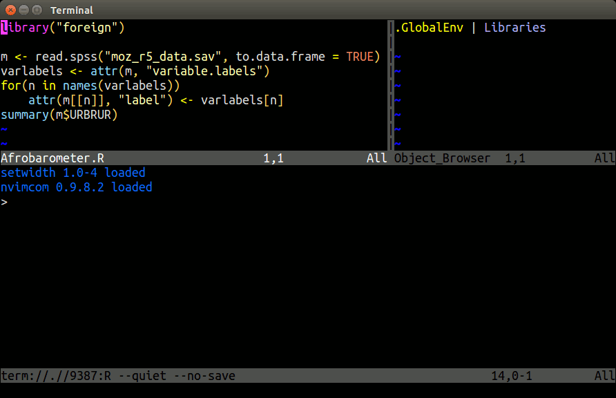 Nvim-R-Tmux